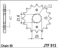 Kolečko KAWASAKI Z 440 H1/2 Fine Spline