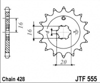 Kolečko YAMAHA TT-R 225 L,M,N,P,R, rv. 99-04