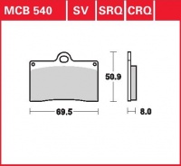 Přední brzdové destičky Gas Gas SM 450 fse, rv. 03-06