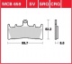 Přední brzdové destičky Suzuki TL 1000 R (AM321), rv. 98-00