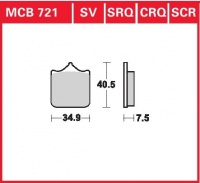 Přední brzdové destičky Ducati 998 S (H2), rv. od 02