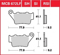 Zadní brzdové destičky Honda SLR 650 (RD09), rv. 97-98