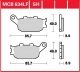 Zadní brzdové destičky Honda CBR 600 F (PC25), rv. 93-94