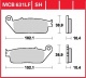 Zadní brzdové destičky Yamaha MT-01 1700 (RP12), rv. 05-06