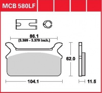 Zadní brzdové destičky Harley Davidson FLT/H 1340 Series, rv. 86-87