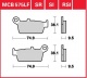 Zadní brzdové destičky Honda XLR 250 R, rv. od 94