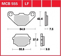 Zadní brzdové destičky Cagiva W16 600 (2G), rv. od 95