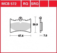 Přední brzdové destičky Aprilia RS 125 , Extrema (GS), rv. 93-98