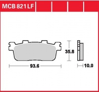 Zadní brzdové destičky Kymco 125 People (rear disc), rv. od 01