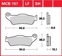 Zadní brzdové destičky BMW R 1100 S (R2S), rv. 96-11/00