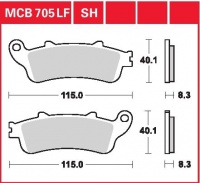 Zadní brzdové destičky Honda CB 1100 X-Eleven (SC42), rv. od 00