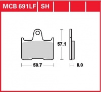 Zadní brzdové destičky Honda CB 1300 X-4 (SC38), rv. od 97