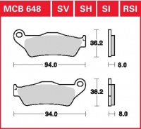 Přední brzdové destičky Husqvarna TE/TC 450 (H8), rv. 02-05