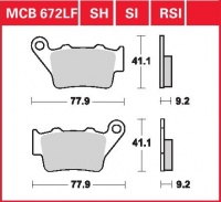 Zadní brzdové destičky KTM 660 Supermoto (4T-SC), rv. 03-06