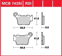 Zadní brzdové destičky KTM SX 450 (VBKMXN), rv. od 03