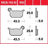 Přední brzdové destičky KTM SX 50 Pro Senior, rv. 02-03