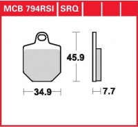 Přední brzdové destičky KTM SX 560 SMR, rv. od 06