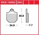 Přední brzdové destičky Honda CRM 450 (HM-Italy), rv. od 07