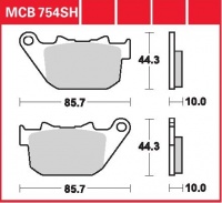 Zadní brzdové destičky Harley Davidson XLH 883 Sportster Iron, rv. od 09