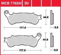 Zadní brzdové destičky Honda CBF 1000 ABS (SC58), rv. od 06