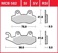 Přední brzdové destičky levé Suzuki LT-F 500 F, rv. 98-02