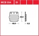 Přední brzdové destičky Honda CR 80 R (HE04), rv. 92-02