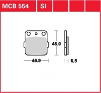 Přední brzdové destičky Honda CR 80 R, rv. 86-91