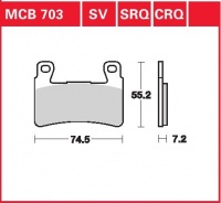 Přední brzdové destičky Honda CBR 600 F (PC35), rv. od 99