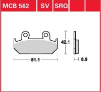 Přední brzdové destičky Honda CBR 600 F (PC19), rv. 87-88