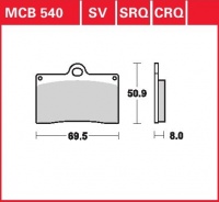 Přední brzdové destičky Gas Gas SM 400 fse, rv. od 02