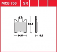 Přední brzdové destičky Suzuki AN 400 Burgman (AU), rv. 99-00