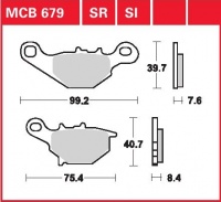 Přední brzdové destičky Suzuki AN 125 (CF42A), rv. 94-00