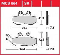 Přední brzdové destičky Gilera 125 DNA (M26), rv. od 00