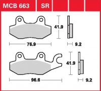 Zadní brzdové destičky Kymco 150 Spacer, rv. od 97