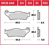 Přední brzdové destičky KTM 125 MX, Enduro, rv. 92-93