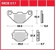 Zadní brzdové destičky Aprilia 125 Pegaso (Brembo), rv. 90-91