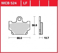 Přední brzdové destičky Yamaha XS 400 DOHC (12F,12E), rv. 82-84