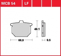 Přední brzdové destičky Honda CB 900 F (SC01), rv. 79-81