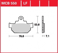 Přední brzdové destičky Suzuki LS 650 P Savage (NP41B), rv. 86-01