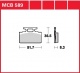 Přední brzdové destičky Honda NH 80 Lead (HF01), rv. od 85