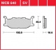 Přední brzdové destičky Yamaha XJ 600 S Diversion (4BR), rv. 92-97