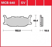 Přední brzdové destičky Yamaha XV 1100 Virago (3LP), rv. 94-98