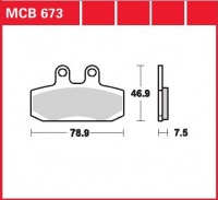 Přední brzdové destičky Honda SJ 50 Bali (AF32), rv. 93-99