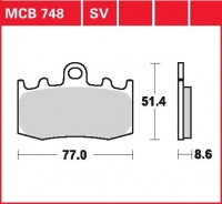 Přední brzdové destičky BMW R 1200 RT (K26), rv. od 06