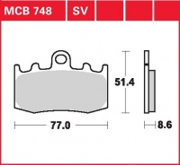 Přední brzdové destičky BMW R 1150 GS (R21), rv. 12/01-03