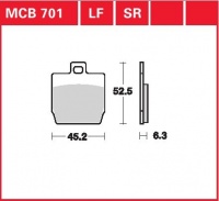 Přední brzdové destičky Yamaha EW 50 Slider (SA09), rv. od 00