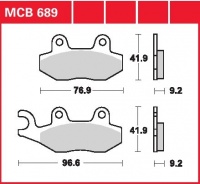 Přední brzdové destičky Kymco 50 Filly LX (SD10), rv. od 97