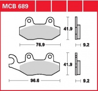 Přední brzdové destičky Honda CMX 250 Rebel (MC13B), rv. 96-97