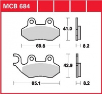 Přední brzdové destičky Cagiva 125 Stella, rv. od 97