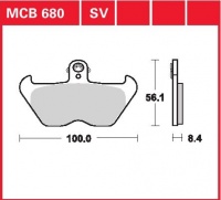 Přední brzdové destičky BMW R 1150 GS (R21), rv. 99-11/01